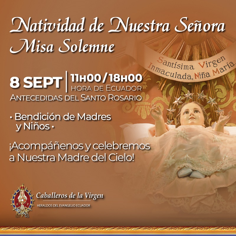 Misa Novena Natividad de María Caballeros de la Virgen