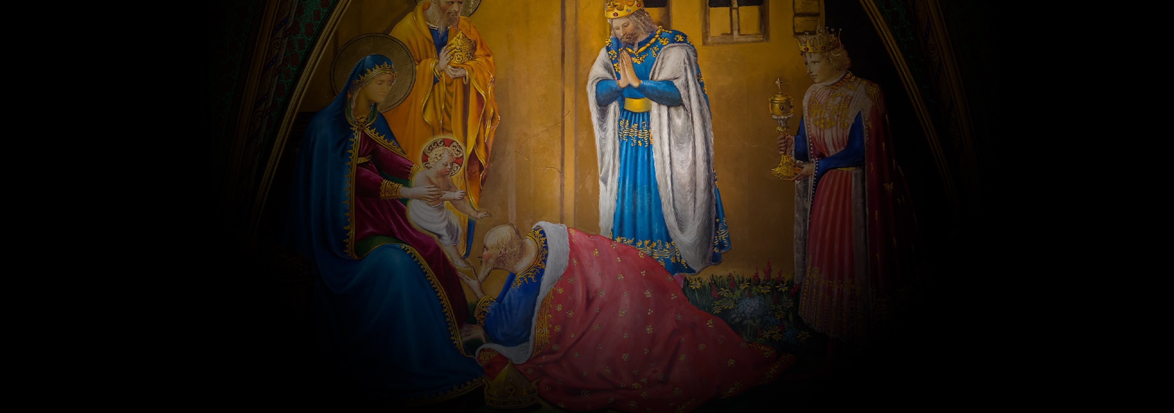 Reyes Magos: Tres regalos - Caballeros de la Virgen, image size:2300x810